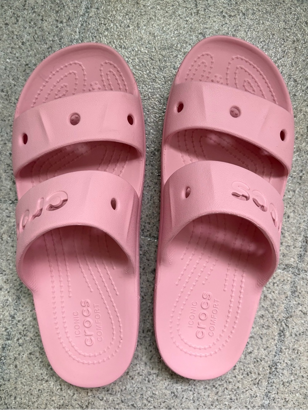 Bubble Gum Pink Crocs Baya Platform Sandals Women’s Size 8 Men’s Size 6